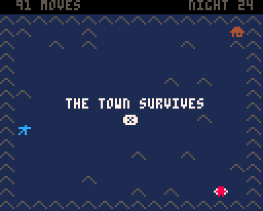 the town survives